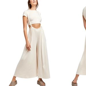 Free People Brookside Rib T-Shirt & Overalls